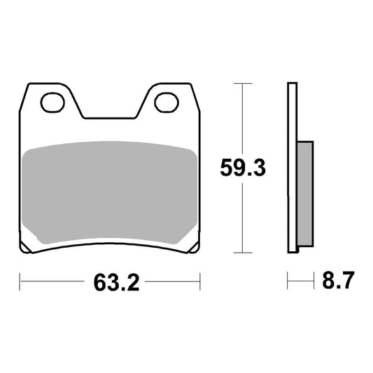 Brembo Prime Sinter Rear Brake Pads 07YA40SP