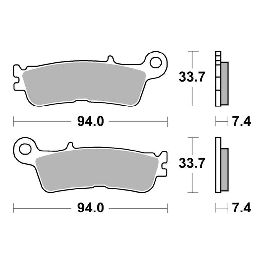 Brembo Prime Sinter Front Brake Pads 07YA55SD