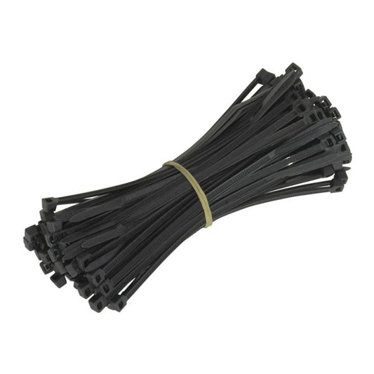 Whites Cable Ties 300 x 7.6mm 100pcs/Bag Black