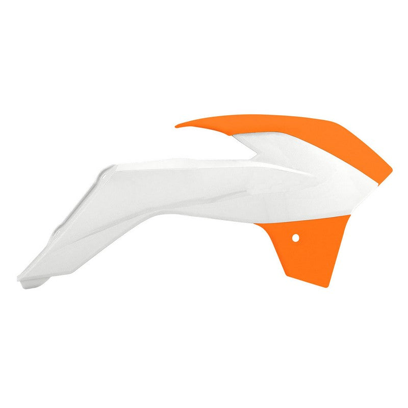 RADIATOR SHROUDS RTECH KTM 85SX 13-16 TC85 14-15 WHITE ORANGE