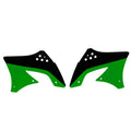RADIATOR SHROUDS  RTECH KX450F 10-11 BLACK GREEN STANDARD