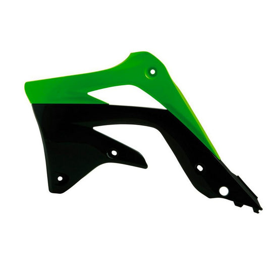 RADIATOR SHROUDS  RTECH KX450F 12-15 GREEN BLACK