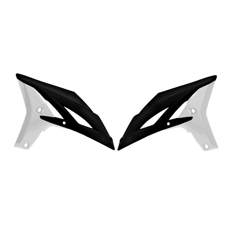 RADIATOR SHROUDS RTECH YZ250F 10-13 WR450F 12-15 BLACK WHITE
