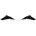 RADIATOR SHROUDS UPPER SCOOPS RTECH  YZ450F 10-13 BLACK WHITE