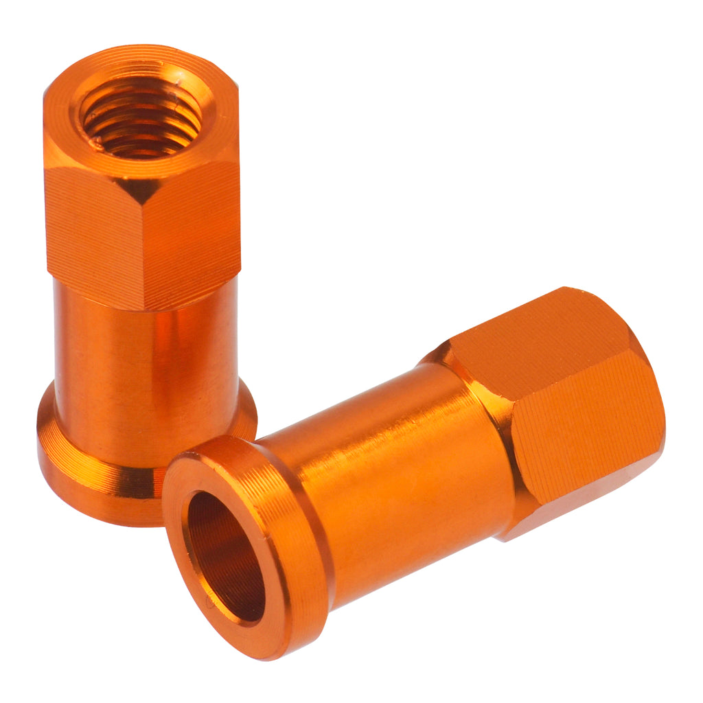 DRC RIM LOCK NUTS 2PCS ORANGE