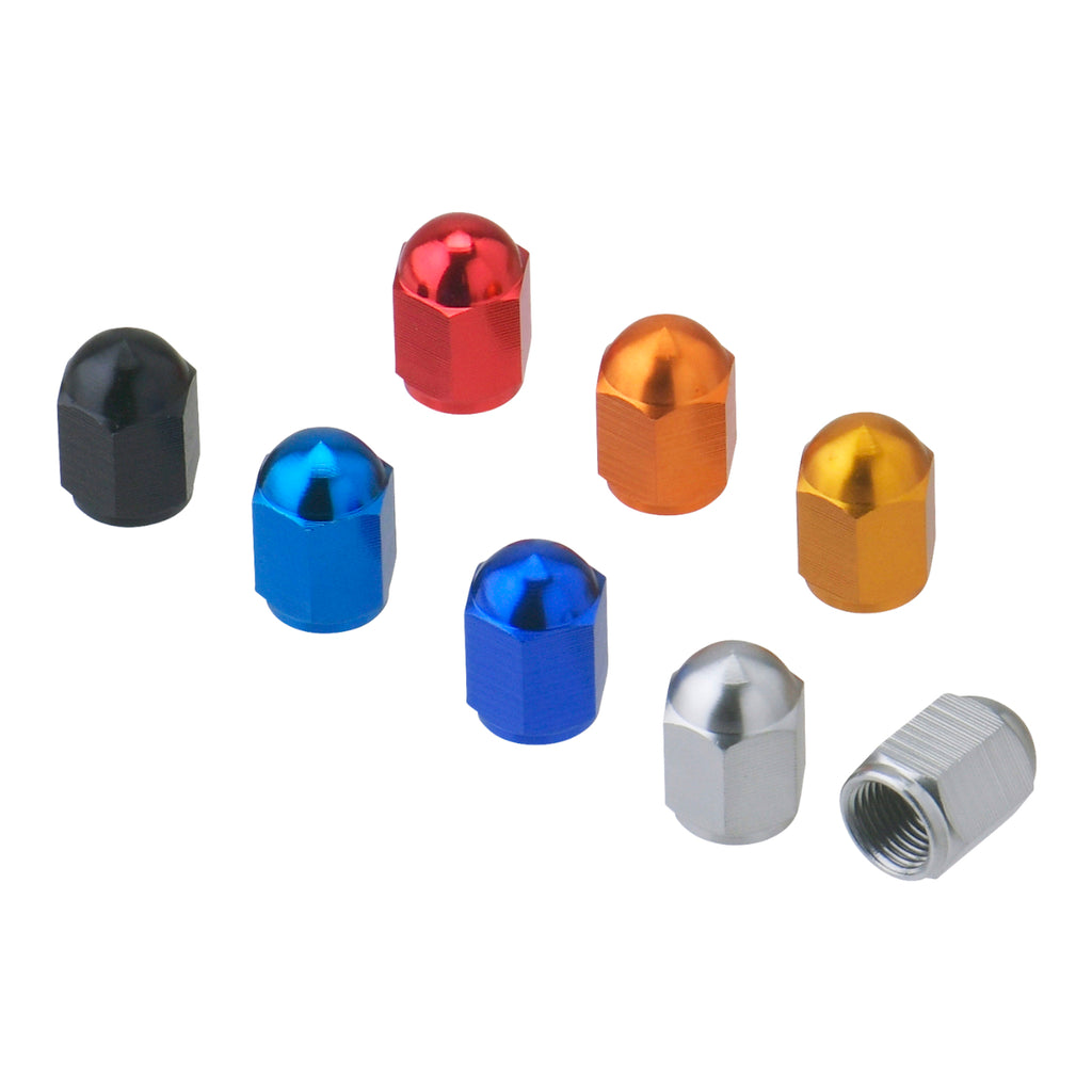 DRC ALUMINUM VALVE CAPS 2PCS TI-COLOUR
