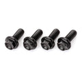 DRC Aluminum M6 Flange Bolts 20mm - Black 4pcs