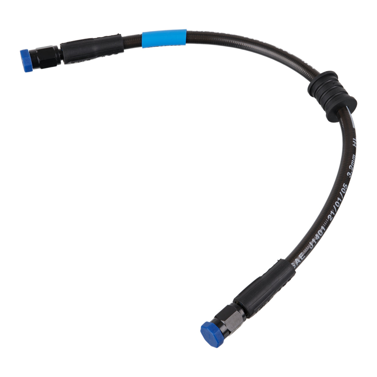 Whites Premade Brake Line - 300mm - (Dark Smoke)