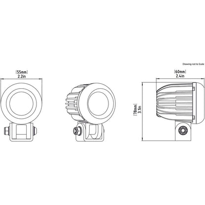 Denali D2 LED Light Pod - DataDim™ Technology - Single