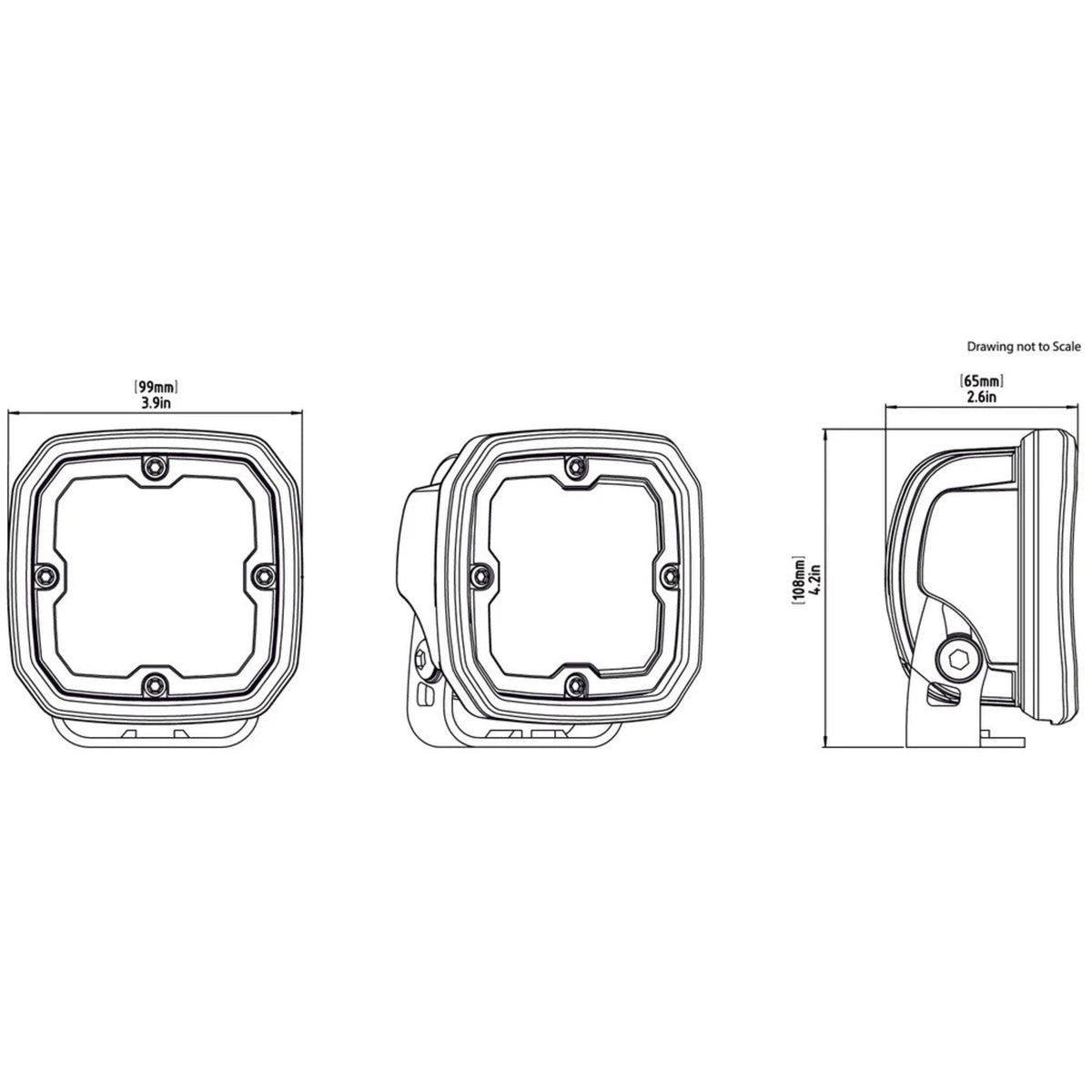 Denali D4 LED Light Kit - DataDim™ Technology - Pair