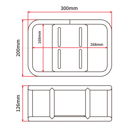 DRC Carrier Box Aluminium 300.200.126