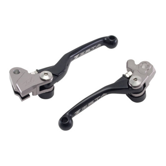 Zeta Pivot Lever Set FP - Kawasaki KX250F/ 450F '05-'12 - Black