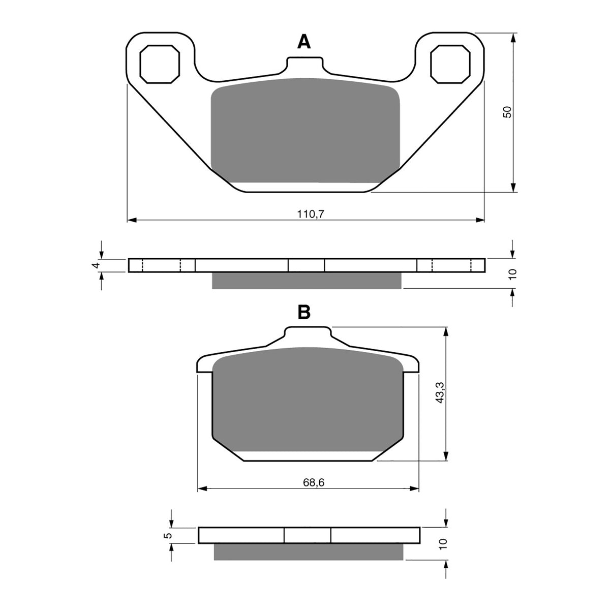GOLDfren Brake Pads - S3 Sintered Sports