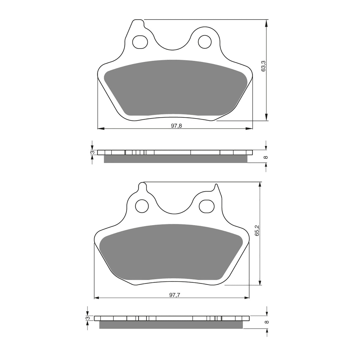 GOLDfren Brake Pads - S3 Sintered Sports