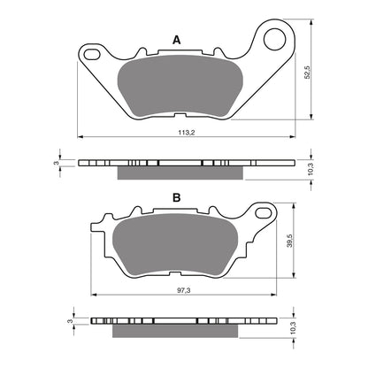 GOLDfren Brake Pads - S3 Sintered Sports