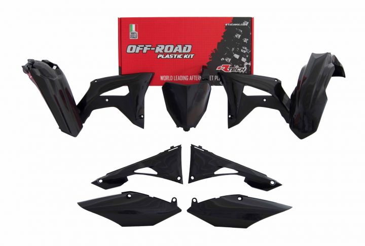 PLASTICS KIT RTECH HONDA CRF250R 19-21 CRF450R 19-20 BLACK