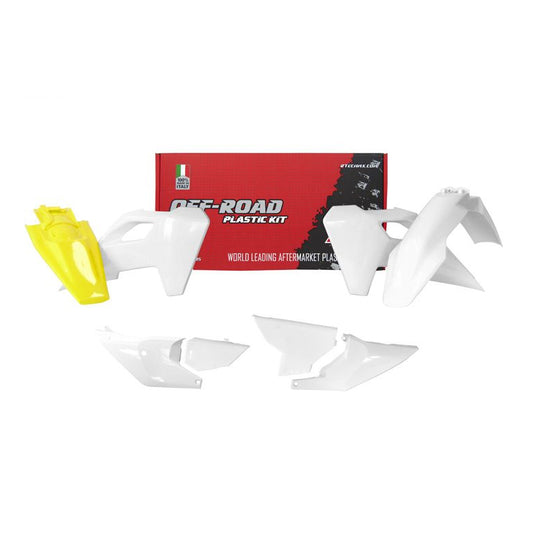 PLASTICS KIT RTECH INCLUDES FRONTFENDER, REAR FENDER, SIDEPANELS, AIR BOX COVER & FRONT NUMBER PLATE