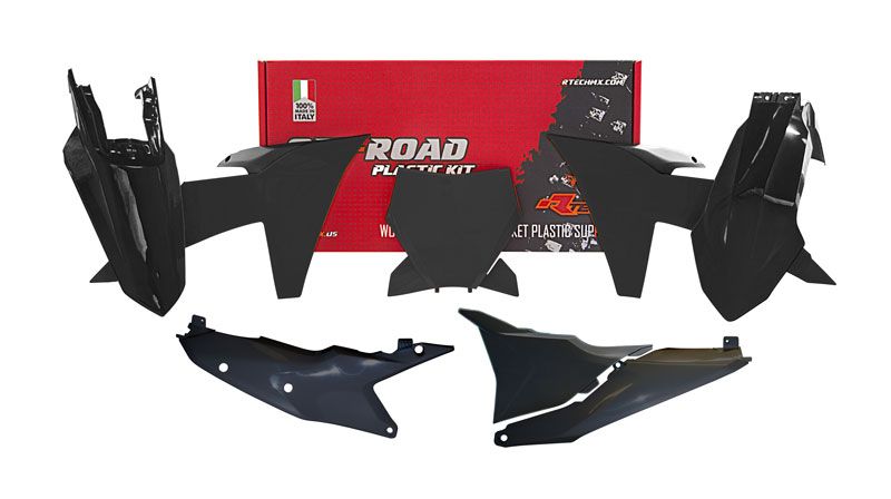 PLASTICS KIT RTECH INCLUDES FRONT & REAR FENDERS RADIATOR SHROUDS SIDEPANELS AIRBOX COVER