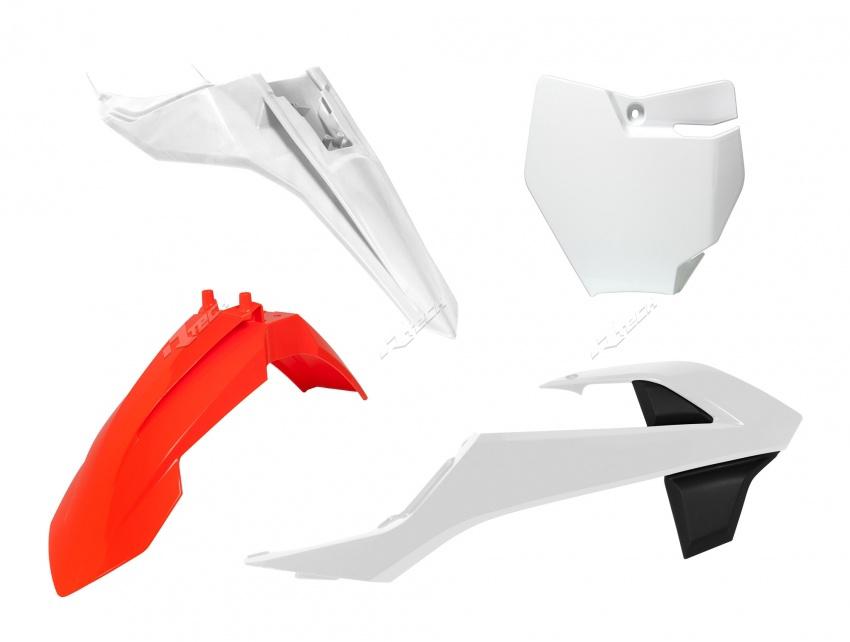 PLASTIC KIT 4PCS FRONT & REAR FENDERS & RADIATOR SHROUDS & FRONT NUMBERPLATE KTM 65SX 16-23