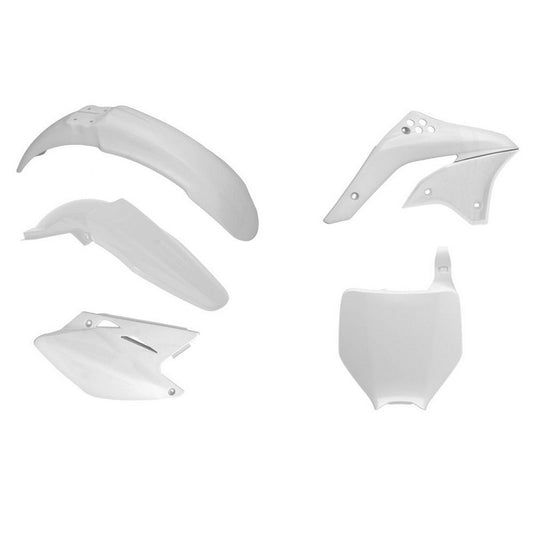 PLASTICS KIT RTECH W/ FRONT & REAR FENDERS SIDEPANELS & RADIATOR SHROUDS & FRONT NUMBERPLATE KX450F