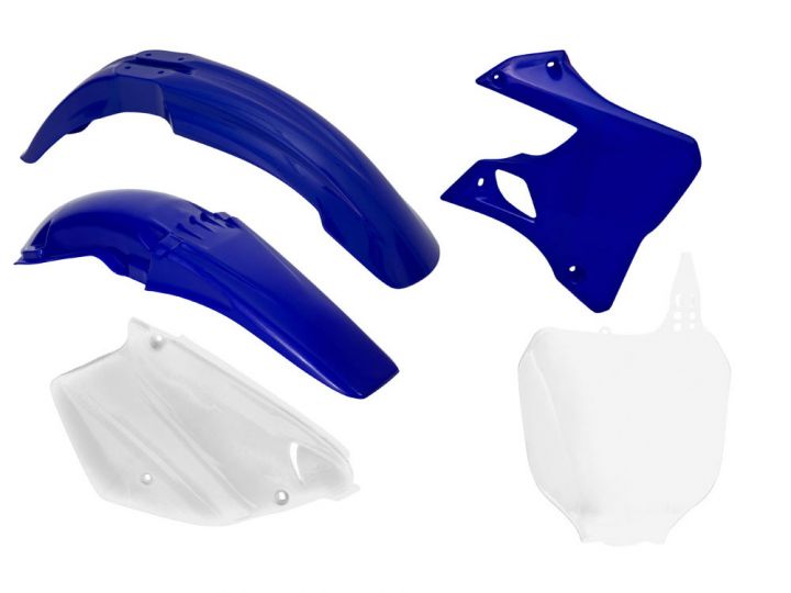 PLASTICS KIT RTECH FRONT&REAR FENDERS SIDEPANELS&RADIATOR SHROUDS&FRONT NUMBERPLATE YAMAHA YZ125 250