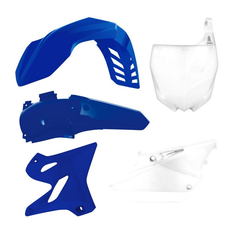 PLASTIC RTECH FRONT/REAR FENDER SIDEPANEL& RADIATOR SHROUD &FRONT NUMBERPLATE YAMAHA YZ125 250 250X