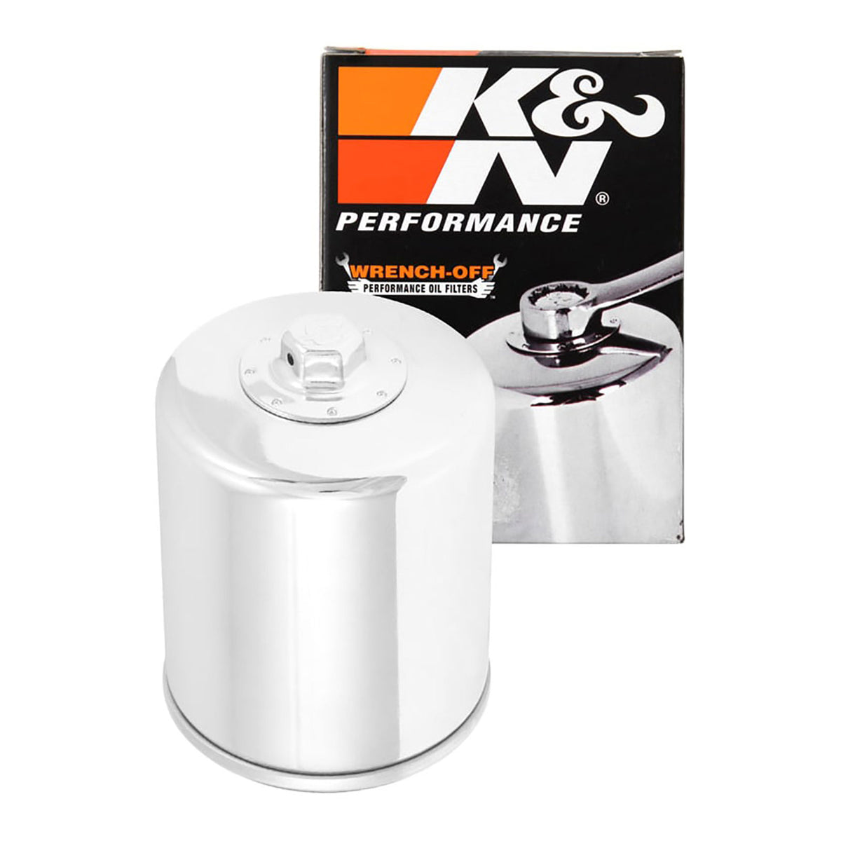 K&N Oil Filter - Chrome (HF174)