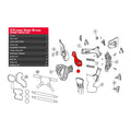Leatt Handlebar Protector C-Frame - Carbon Right