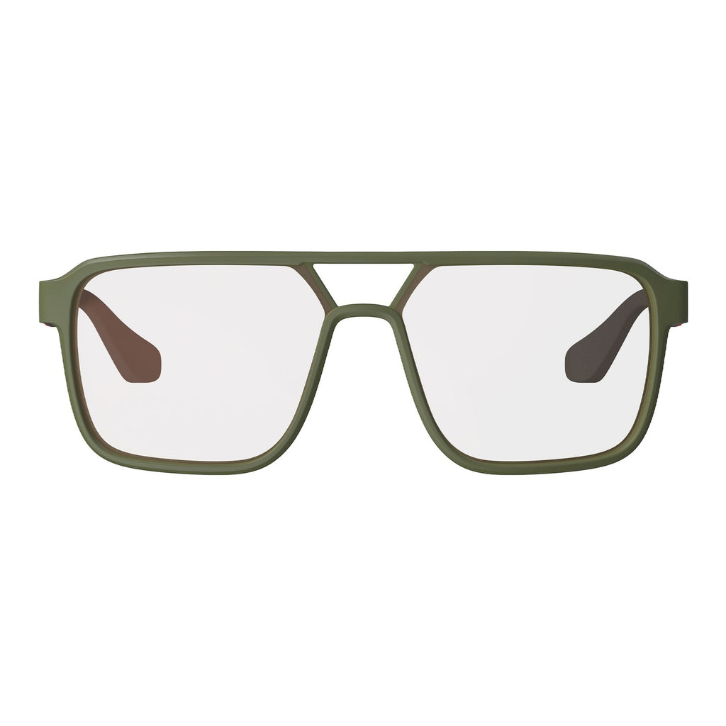 Leatt TheViz Pyrenees Sunglasses - Satin Green Polarized Silver 20 VLT
