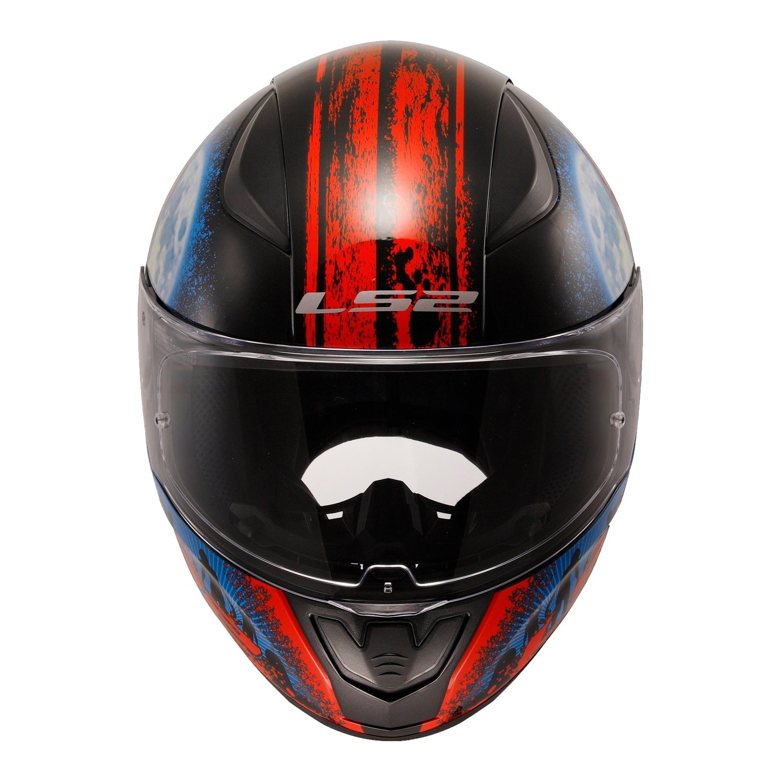 LS2 FF353 Rapid II Zombie - Matte Black / Red / White