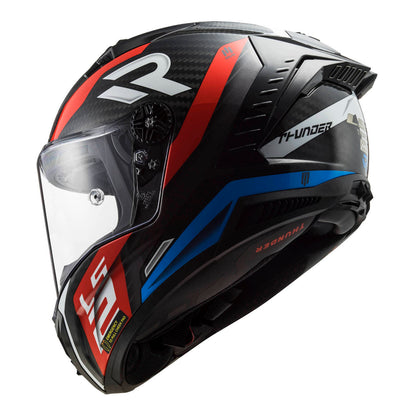 LS2 FF805C Thunder Carbon Supra Helmet - Red / Blue