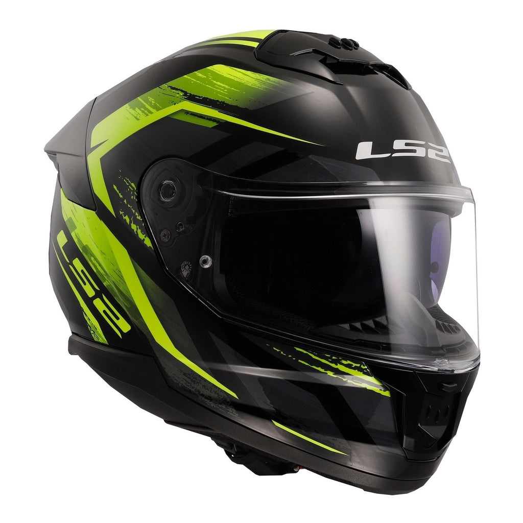 LS2 FF808 Stream II Fury - Black / Hi-Vis Yellow 06