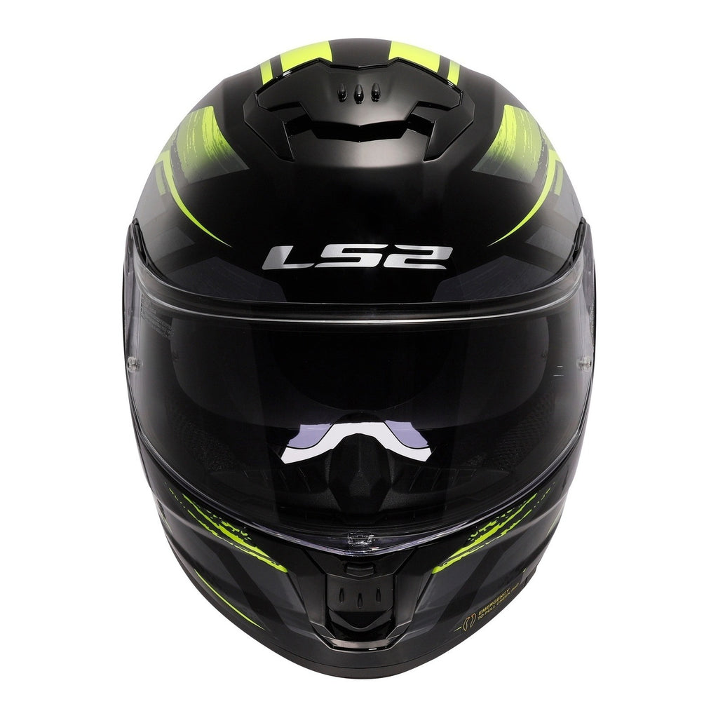 LS2 FF808 Stream II Fury - Black / Hi-Vis Yellow 06