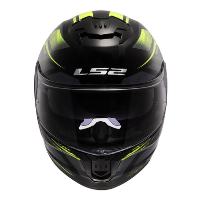 LS2 FF808 Stream II Fury - Black / Hi-Vis Yellow 06