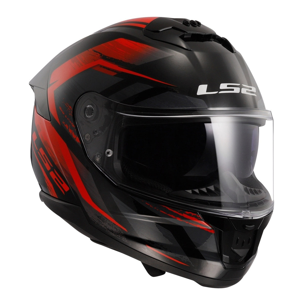 LS2 FF808 Stream II Fury - Black / Red 06