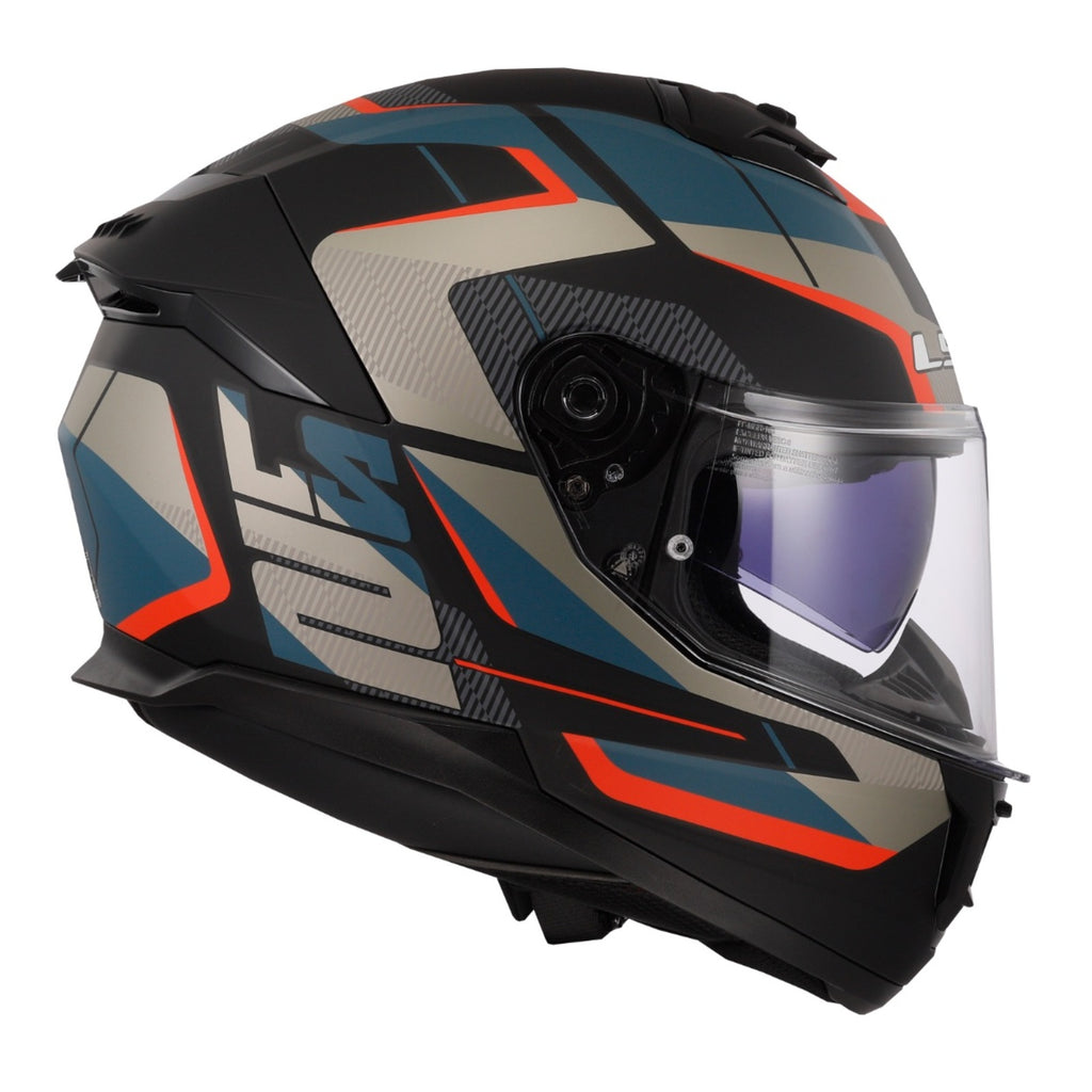 LS2 FF808 Stream II Road - Matte Black / Blue