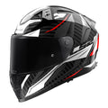 LS2 FF811 Vector II Carbon Savage Helmet - White / Red / Grey
