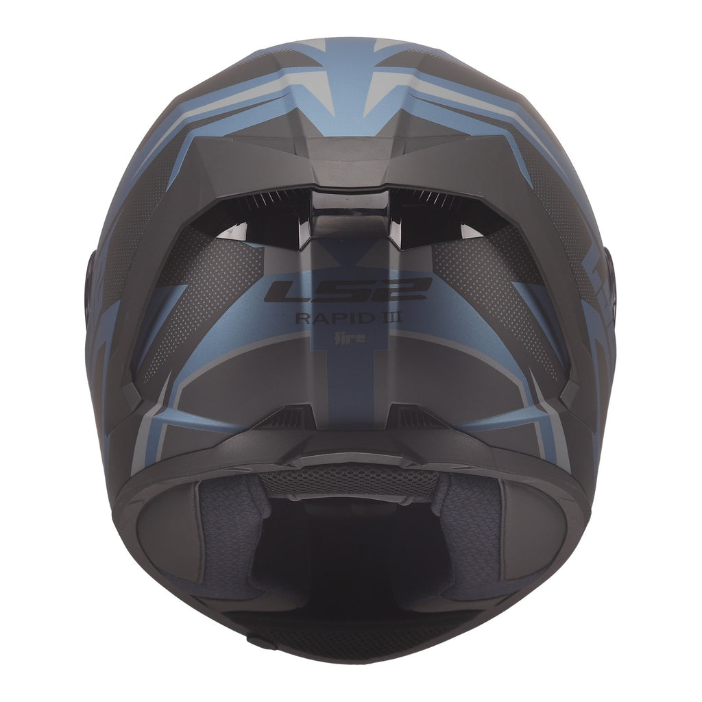 LS2 FF820 Rapid III Xtrem Helmet - Black / Blue Petrol