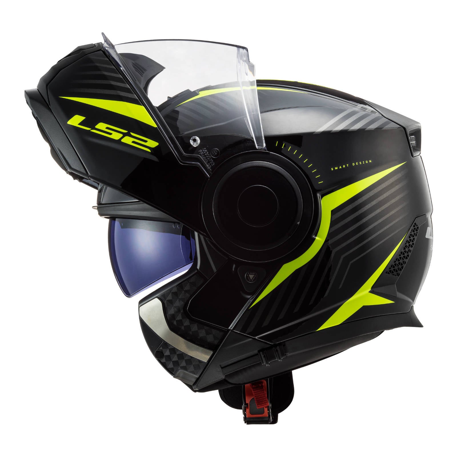 LS2 FF902 Scope Skid Helmet - Black / Hi-Vis Yellow