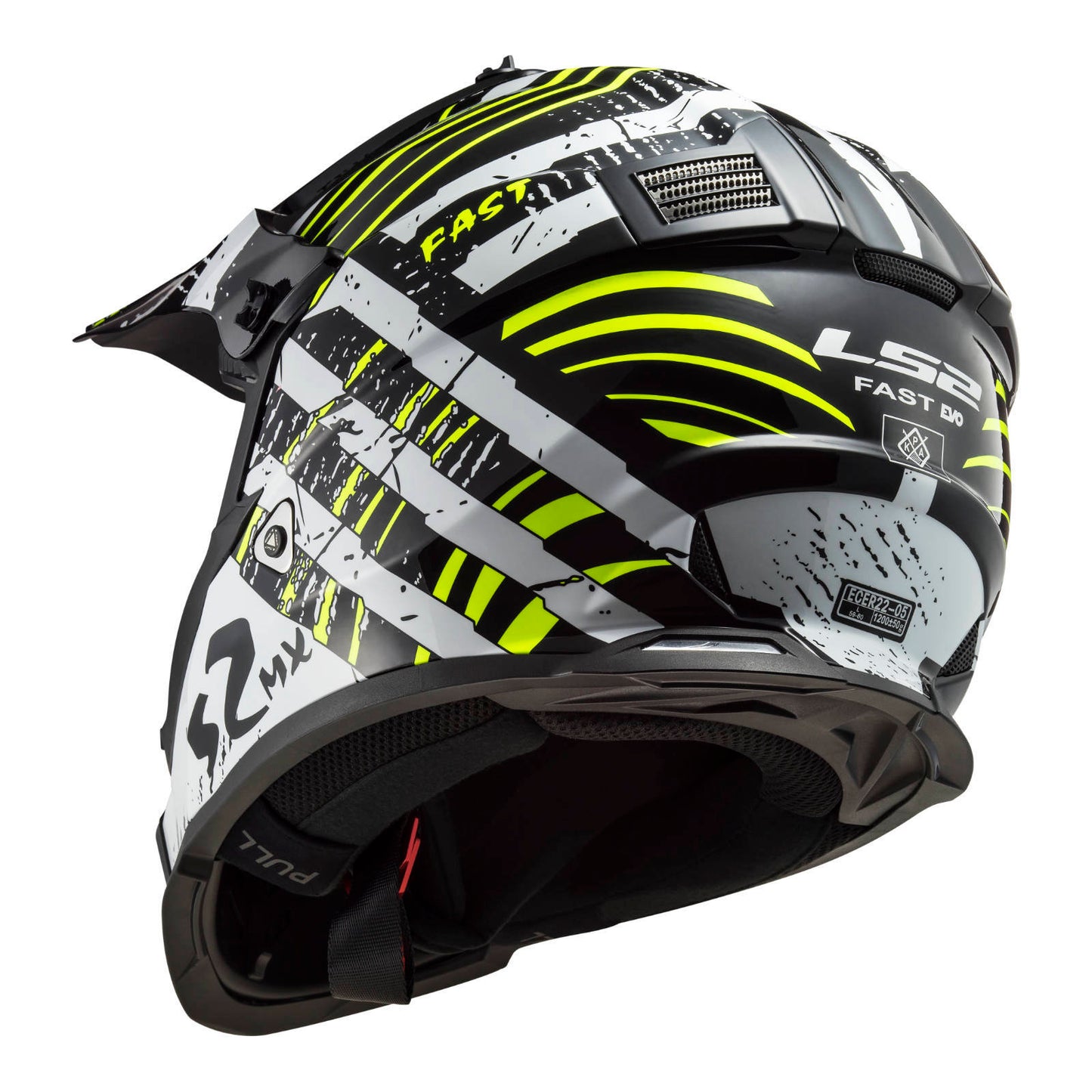 LS2 MX437 Fast Evo Verve Helmet - Black / White