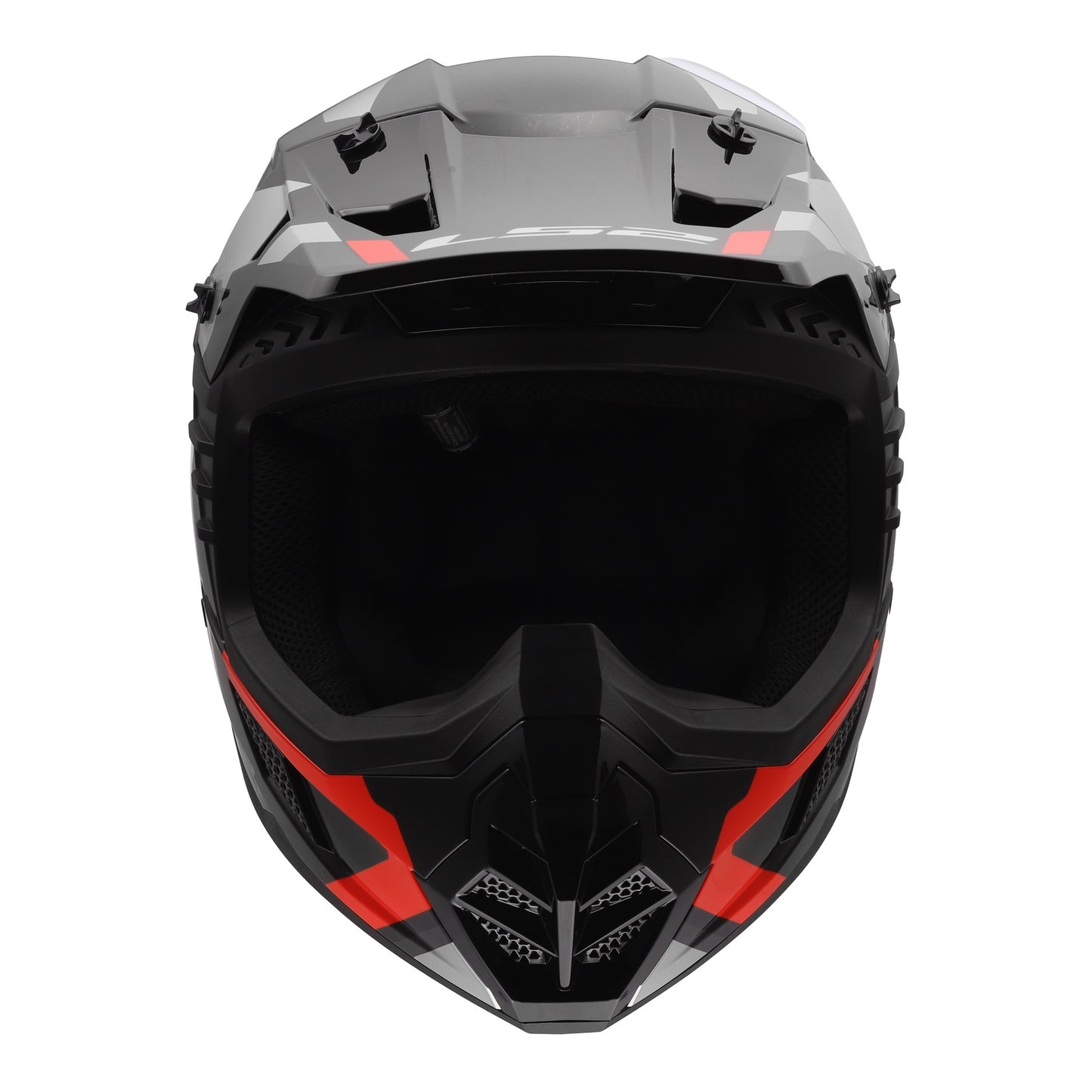 LS2 MX706 COZ Frontier II Helmet - Red / Black / Titanium 06