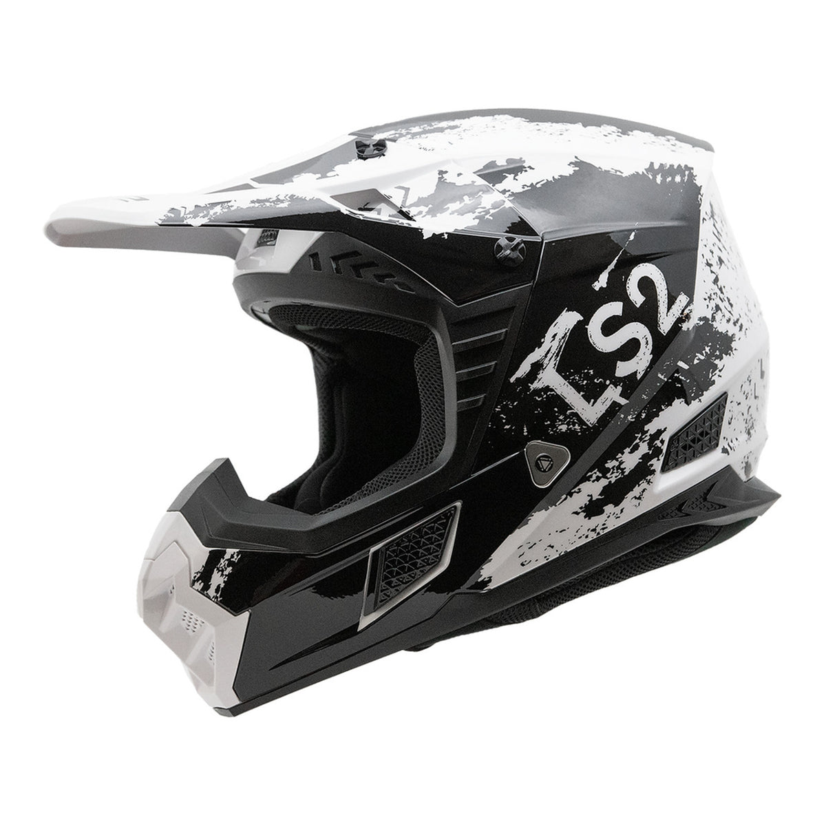 LS2 MX706 COZ Hyde Helmet - Black / White