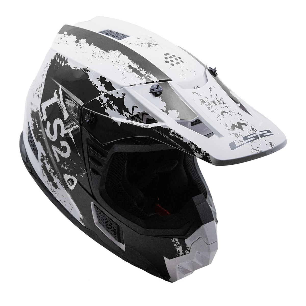 LS2 MX706 COZ Hyde Helmet - Black / White