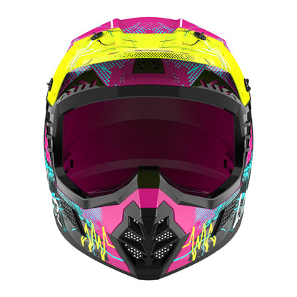 LS2 MX706J COZ Junior Gorilla Helmet - Gloss Purple 06