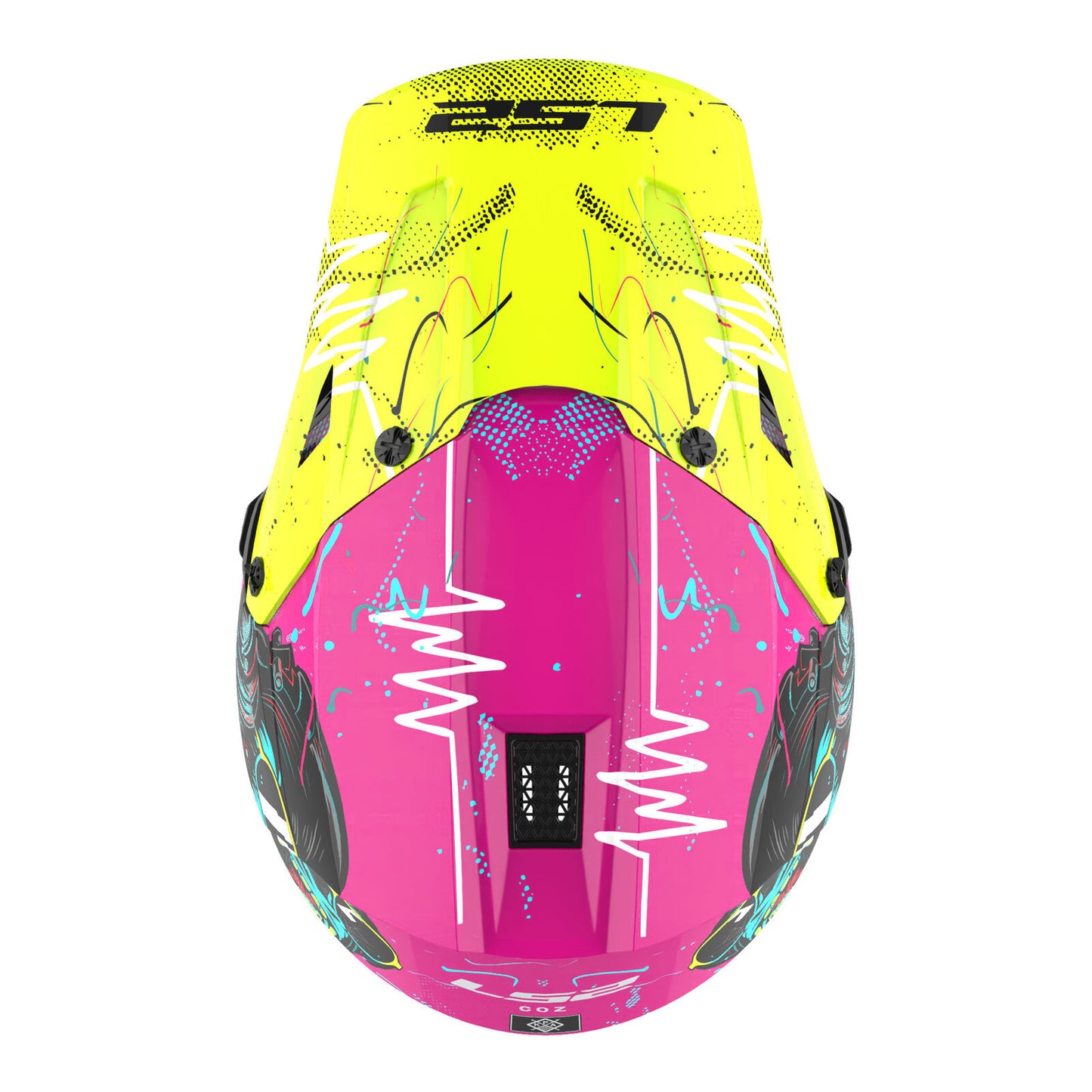 LS2 MX706J COZ Junior Gorilla Helmet - Gloss Purple 06