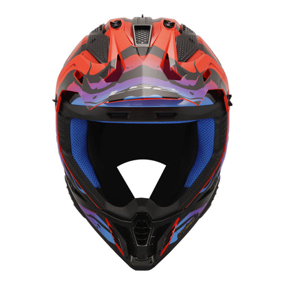 LS2 MX708 Fast II Wash Helmet - Red / Black / Blue
