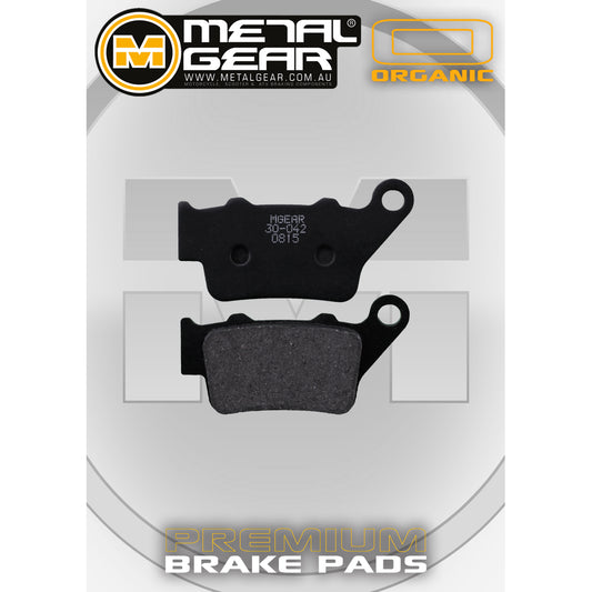 METAL GEAR BRAKE PADS - ORGANIC