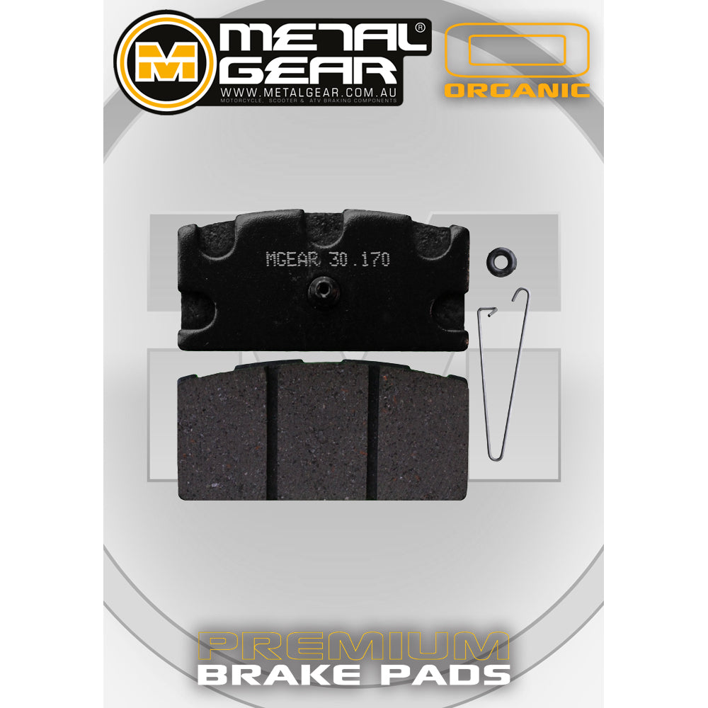 METAL GEAR BRAKE PADS- ORGANIC