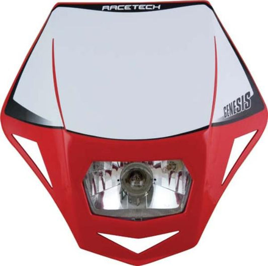 HEADLIGHT GENESIS RTECH HUSQVARNA E9 CERT PARK LIGHT &HALOGEN BA20D 12V 35WBULB &HOLDERS &FORKSTRA