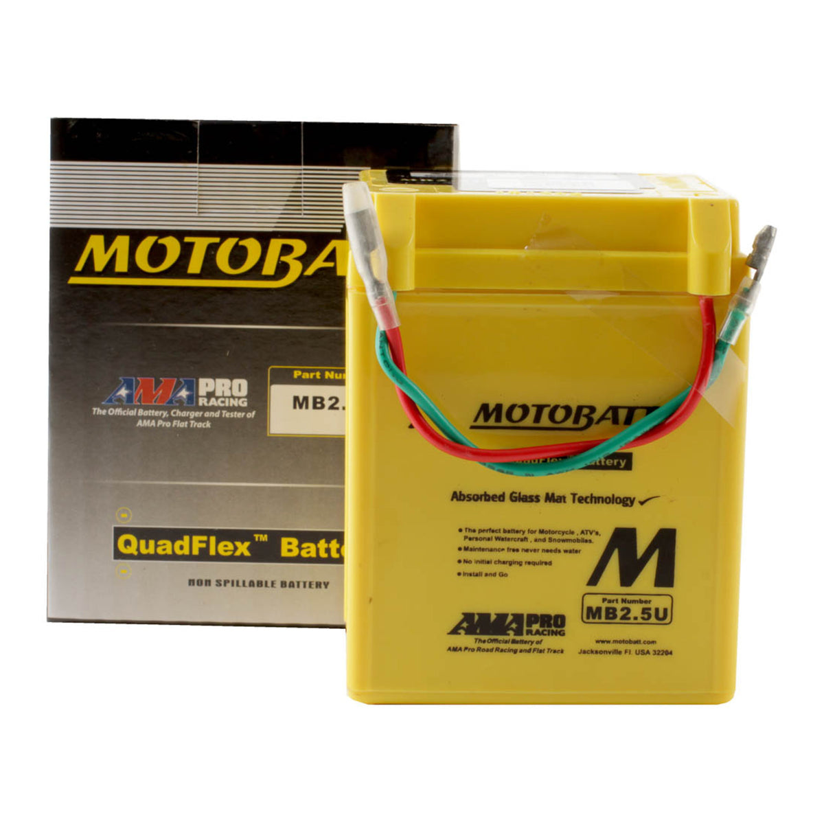 Motobatt QuadFlex Battery MB2.5U (10pcs/ctn) - Indent